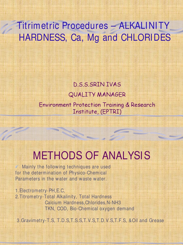 Alkalinity and Hardness Titrimetric Methods | PDF | Alkalinity | Titration