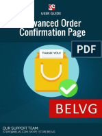 Advanced Order Confirmation Page User Guide