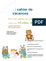 Petit Cahier de - Vacances Maternelle Niveau 3 - Curatat