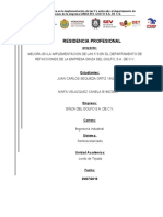 MEJORA EN LA IMPLEMENTACION DE LAS 5 S Corregido 12 Dic 2019