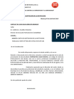 Carta de Aceptacion