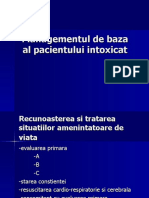 Managementul de Baza Al Pacientului Intoxicat