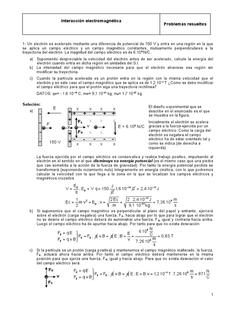 Ejercicios Resueltos de Electromagnetismo | PDF | Campo magnético |  Electricidad, image size:768x1024