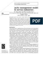 A Capacity Management Model in Service Industries: B. Adenso-Dõâaz and Pilar Gonzaâlez-Torre Virginia Garcõâa