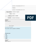 Evaluacion Unidad 2. ALGEBRA LINEAL