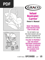 Infant Restraint/ Carrier: Owner's Manual