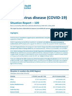 Coronavirus Disease (COVID-19) : Situation Report - 109