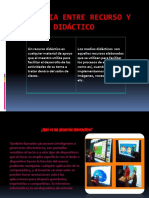 Diferencia Entre Recurso y Material Didctico