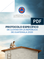 Protocolo lluvias Guatemala 2020