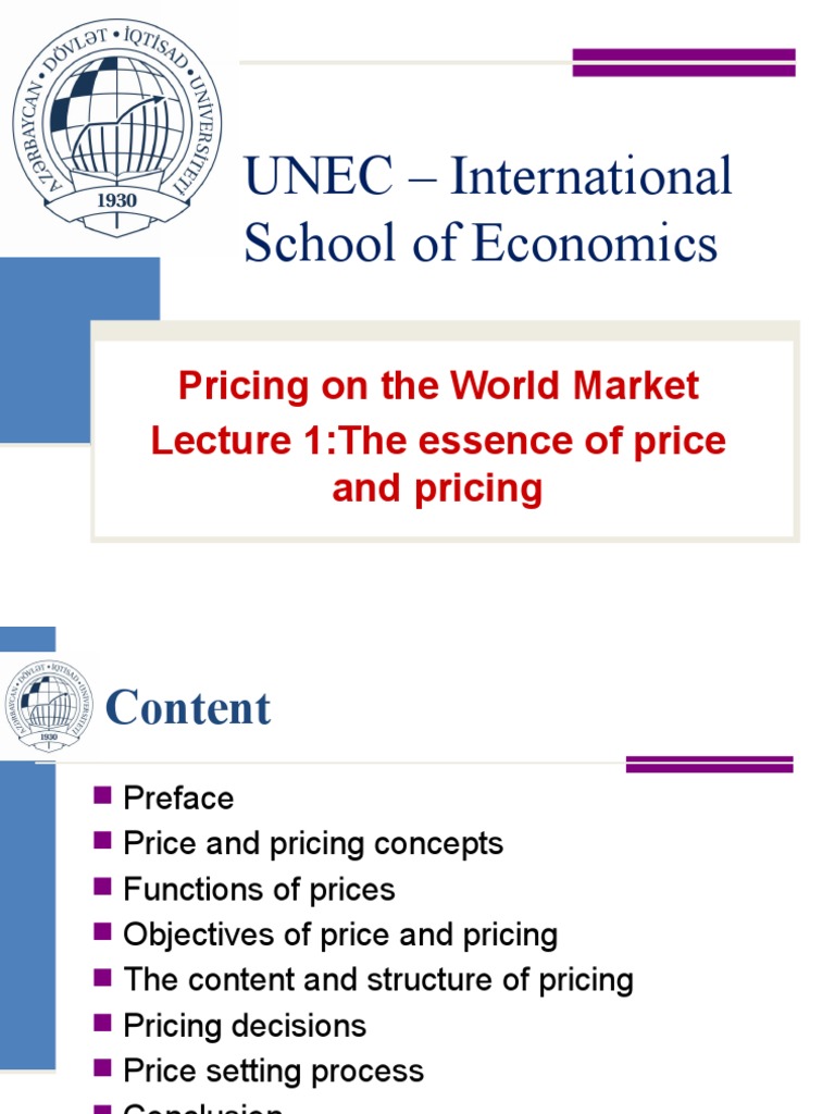 Understanding World Market Pricing | PDF | Pricing | Prices