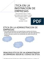 Etica en La Administracion de Empresas