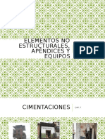 Elementos No Estructurales, Apéndices y Equipos