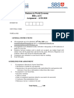 SBS BWE Assignment-AUH PDF