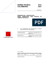 NTC3937 - Arena Normalizada para Ensayos de Cemento Hidráulico