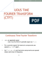 Continuous Time Fourier Transform (CTFT)