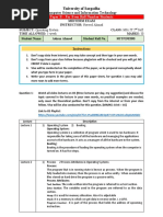 Instructions: University of Sargodha