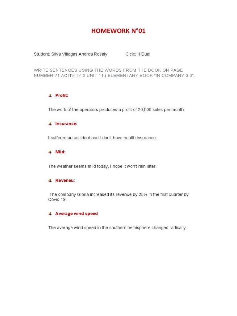 Homework N°01 | PDF | Finance & Money Management | Social Science