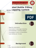 Automated Bottle Filling and Capping System: Institute of Business Management College of Engineering Sciences