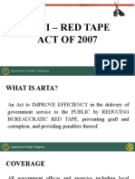 Anti - Red Tape ACT OF 2007: Department of Health, Philippines