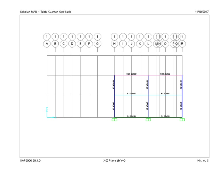 Structural Data for SAP2000 Analysis | PDF
