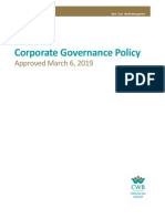 2019 - 03 Corporate Governance Policy