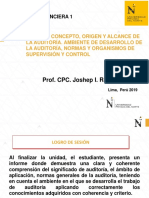 Unidad 1 Auditoría Financiera - CONCEPTO, ORIGEN Y ALCANCE DE LA AUDITORÍA