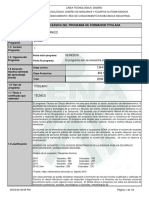 Infome Programa de Formación Titulada