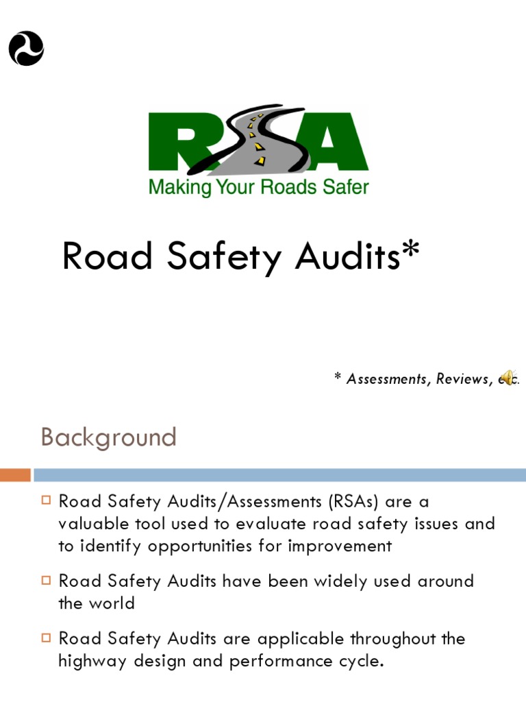 Road Safety Audit Process Overview | PDF | Road Traffic Safety | Safety