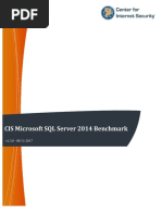 CIS Microsoft SQL Server 2014 Benchmark v1.3.0