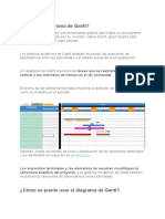 ¿Qué es el diagrama de Gantt