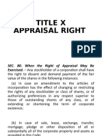 Appraisal Rights Act Explained