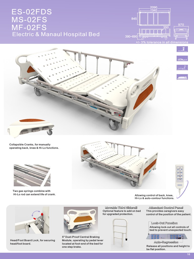 ES02FDS Electric Hospital Bed PDF Automotive Technologies
