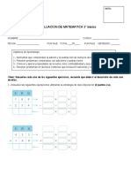 Prueba Adicion y Sustraccion 3 Basico