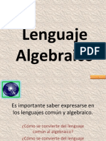 Cómo convertir entre lenguaje común y algebraico