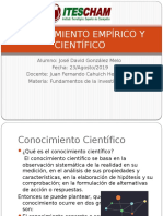 Conocimiento Empírico y Científico