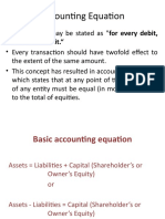 Accounting Equation: There Is A Credit."