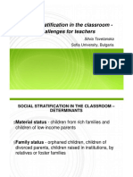Social Stratification in The Classroom - Challenges For Teachers