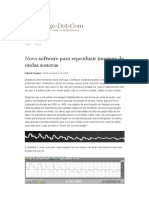 Novo Software para Reproduzir Imagens de Ondas Sonoras - Griffonage-Dot-Com