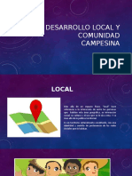 DESARROLLO LOCAL Y COMUNIDAD  CAMPESINA