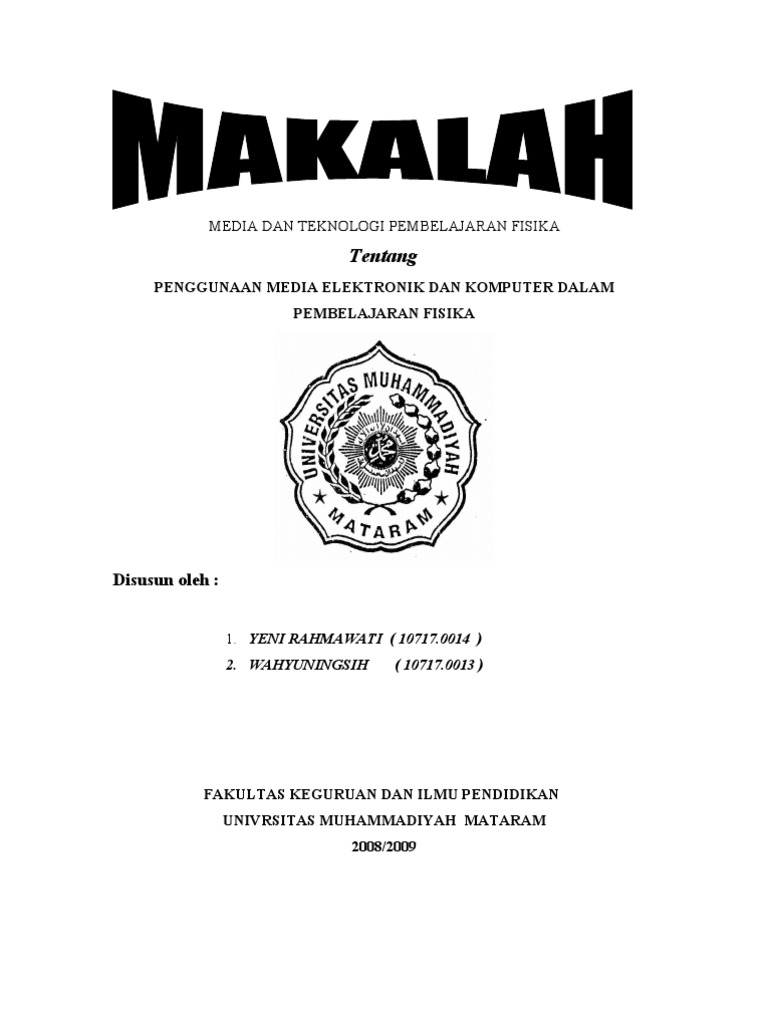 Makalah Penggunaan Media Elektronik Dan Komputer