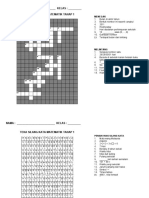 Teka Silang Kata Matematik Tahap 1 2 Soalan1