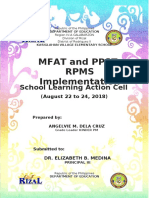 Mfat and Ppst-Rpms Implementation: School Learning Action Cell