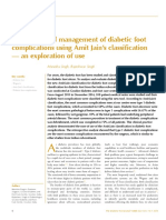 Evaluation and Management of Diabetic Foot Complications Using Amit Jain's Classification - An Exploration of Use