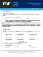 Hotline Complaint Form Self