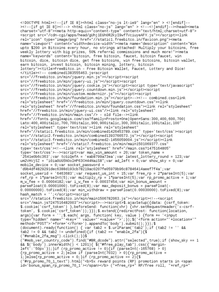 Freebitco Hack Autobet | PDF | Bitcoin | Typographical Symbols