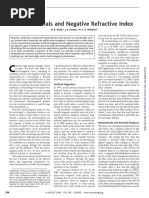 Metamaterials and Negative Refractive Index