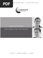 Camosun College Application Form