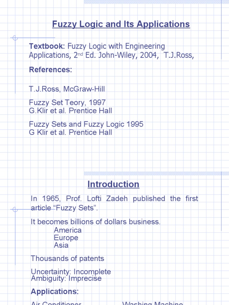 Fuzzy Logic and Its Applications | PDF | Fuzzy Logic | Mathematical Logic