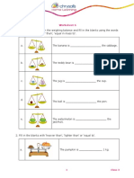 Worksheet 6: 1 Class 3