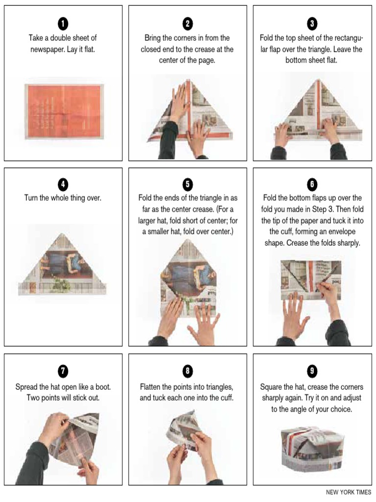 Make your own printer’s hat Entertainment (General)